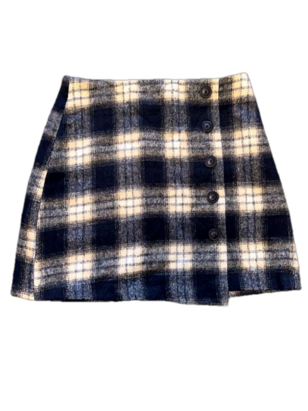 Forever 21 Blue Plaid Mini Skirt Extra Small
